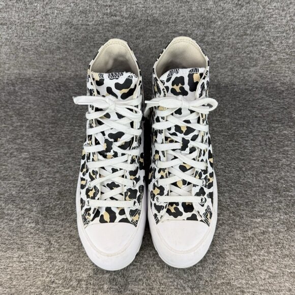 ✅Converse Shoes Women's Size 8 All Star Chuck Taylor Lugged Hi Leopard Sneakers - Picture 6 of 10